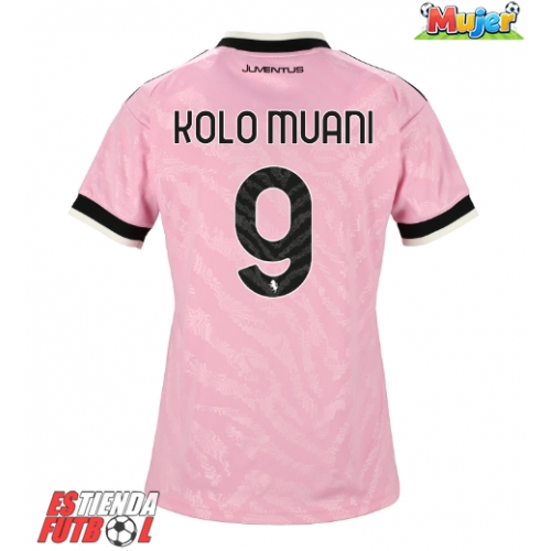 Juventus Randal Kolo Muani #9 Segunda Equipación Mujer 2026-27 Manga Corta